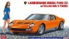 Hasegawa 20423 Lamborghini Miura P400 SV w/Italian Girl's Figure 1/24